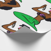  zeemeermin in afrika cadeaupapier (Hoek)