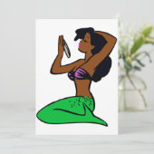  zeemeermin in afrika kaart (Staand voorkant)