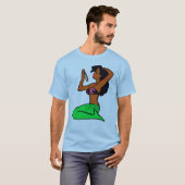  zeemeermin in afrika t-shirt (Voorkant volledig)