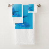 Zeemeermin in Aqua Bad Handdoek (Insitu)