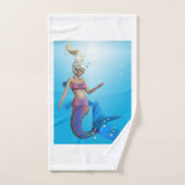 Zeemeermin in Aqua Bad Handdoek (Handdoek)