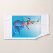 Zeemeermin in Aqua Bad Handdoek (Handdoek)