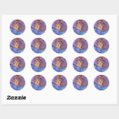 Zeemeermin in blauwe Sticker (Vel)
