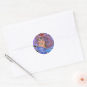 Zeemeermin in blauwe Sticker (Envelop)