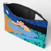 Zeemeermin in de Abstracte kunst van Moonlight Etui (Open)