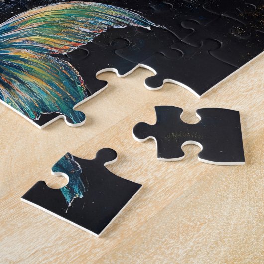 Zeemeermin in de baai schilderij legpuzzel (Zijkant)