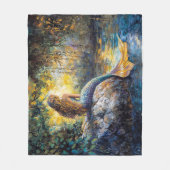 Zeemeermin in de Grot Schilderij Fleece Deken (Voorkant)