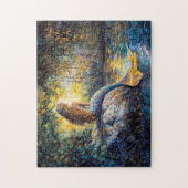 Zeemeermin in de Grot Schilderij Legpuzzel (Verticaal)