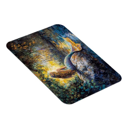 Zeemeermin in de Grot Schilderij Magneet (Rechterzijde)