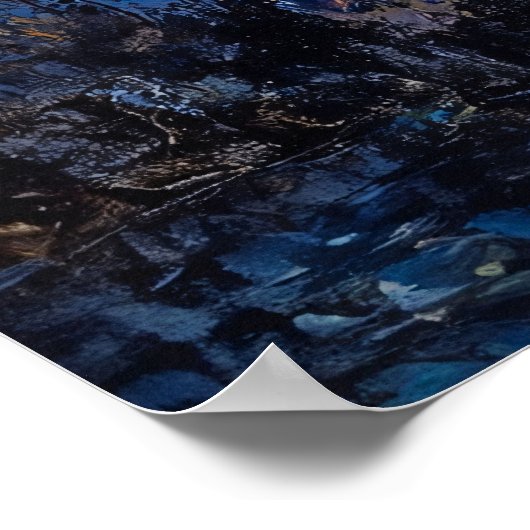 Zeemeermin in de Grot Schilderij Poster (Hoek)