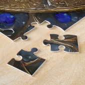 Zeemeermin in de oceaan golven legpuzzel (Zijkant)