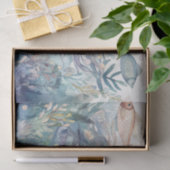 Zeemeermin in de oceaan omringd door vis en kelp tissuepapier (Geschenk)