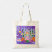 ZEEMEERMIN IN DE OCEAAN Waterfles Tote Bag (Achterkant)