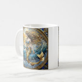 Zeemeermin in de oceaangolven koffiemok (Voorkant links)