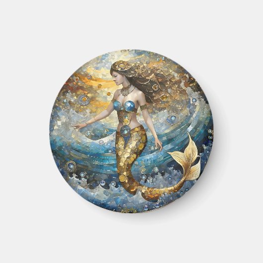 Zeemeermin in de oceaangolven magneet (Voorkant)