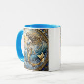 Zeemeermin in de oceaangolven mok (Voorkant links)