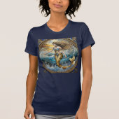 Zeemeermin in de oceaangolven t-shirt (Voorkant)