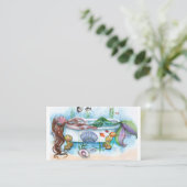 Zeemeermin in de trommel Visitekaartje (Staand voorkant)