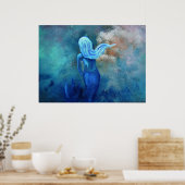 Zeemeermin in de wolken poster (Keuken)