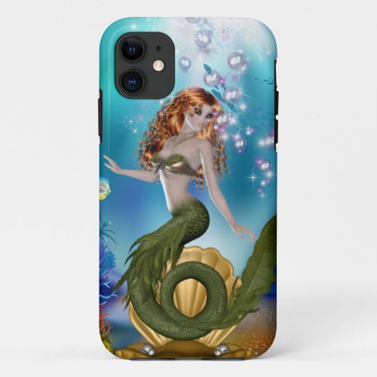 Zeemeermin in de zee Case-Mate iPhone case (Achterkant)