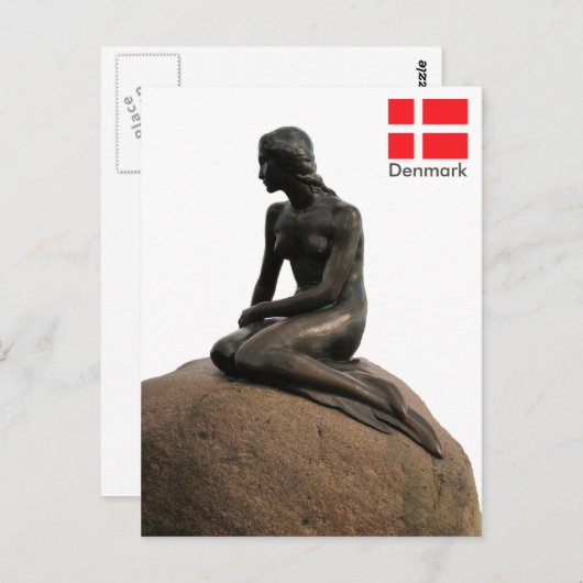 Zeemeermin in Denemarken Briefkaart (Voorkant / Achterkant)