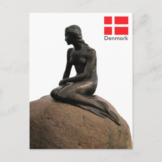 Zeemeermin in Denemarken Briefkaart (Voorkant)