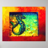 Zeemeermin in doos poster (Voorkant)