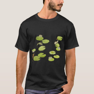 Zeemeermin in een lelievijver t-shirt
