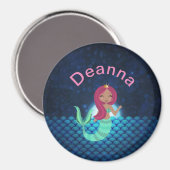 Zeemeermin in een Magnet van de Magische Moonlit O (Voorkant / Achterkant)
