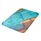 Zeemeermin in een zwembad badmat (Gekanteld)