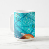 Zeemeermin in een zwembad koffiemok (Voorkant links)