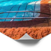 Zeemeermin in een zwembad poster (Hoek)