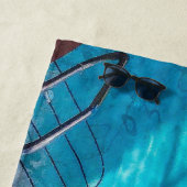 Zeemeermin in een zwembad strandlaken (In situ)