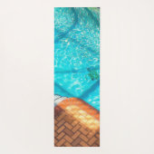 Zeemeermin in een zwembad yogamat (Achterkant)