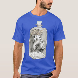 Zeemeermin in fles t-shirt