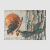 ZEEMEERMIN IN GEMENGDE MEDIA DECOUPAGE TISSUEPAPIE TISSUEPAPIER (Voorkant)