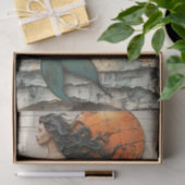 ZEEMEERMIN IN GEMENGDE MEDIA DECOUPAGE TISSUEPAPIE TISSUEPAPIER (Geschenk)