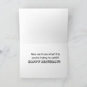 Zeemeermin in Grappig Gevist Verjaardag Kaart (Binnen)