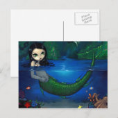 "Zeemeermin in haar Grotto"-Briefkaart Briefkaart (Voorkant / Achterkant)