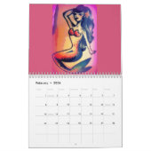 Zeemeermin in het hele jaar 2018 kalender (Feb 2026)