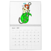 Zeemeermin in het hele jaar 2018 kalender (Mar 2027)