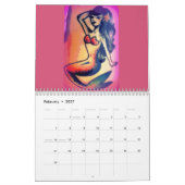 Zeemeermin in het hele jaar 2018 kalender (Feb 2027)