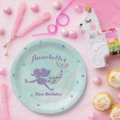 Zeemeermin in het kader van de Borden van de Parti Papieren Bordje (Feest)