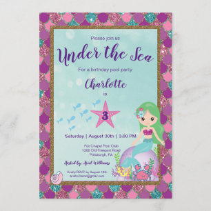 Zeemeermin in het kader van de uitnodiging tot geb