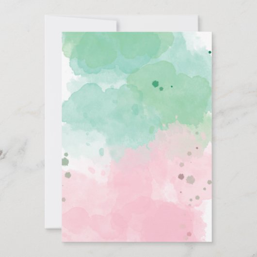 Zeemeermin in het kader van de uitnodiging tot het (Achterkant)