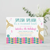 Zeemeermin in het kader van de uitnodiging tot vri (Staand voorkant)