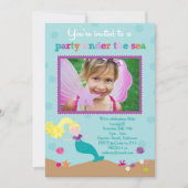 Zeemeermin in het kader van de uitnodiging van de  (Voorkant)