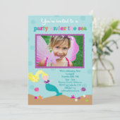 Zeemeermin in het kader van de uitnodiging van de (Staand voorkant)