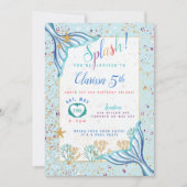 Zeemeermin in het kader van het Zee Blauwgroen uit Kaart (Voorkant)