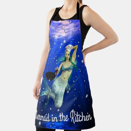 Zeemeermin in het Keuken Schort (Insitu)